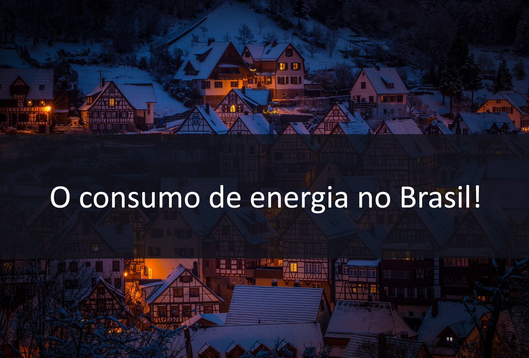 O consumo de energia no Brasil